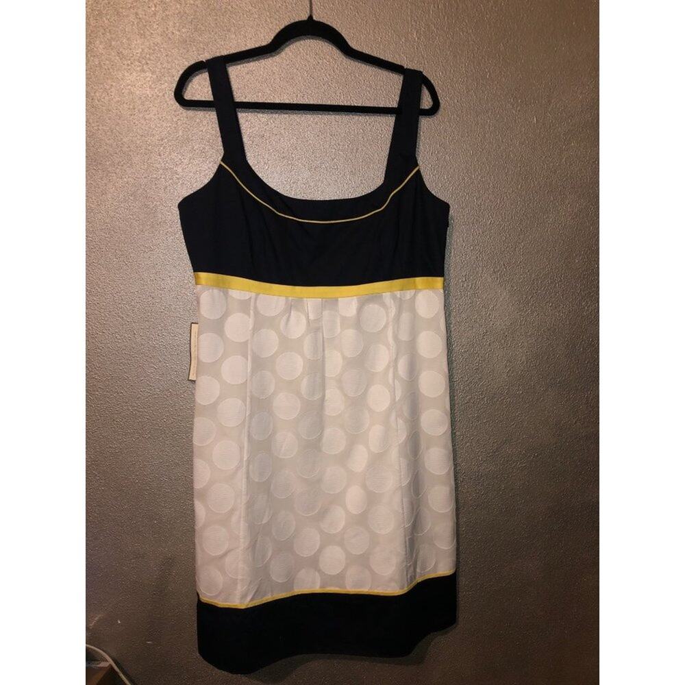 Ann Taylor CottageCore Weeding Hippie Boho Black Yellow White Sundress Dress